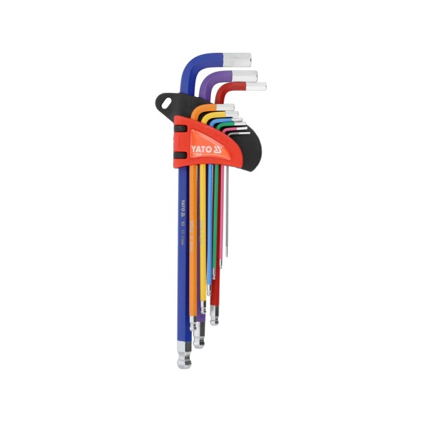 ZESTAW KLUCZY IMBUSOWYCH, KULA 1,5-10MM,9SZT YT-05635