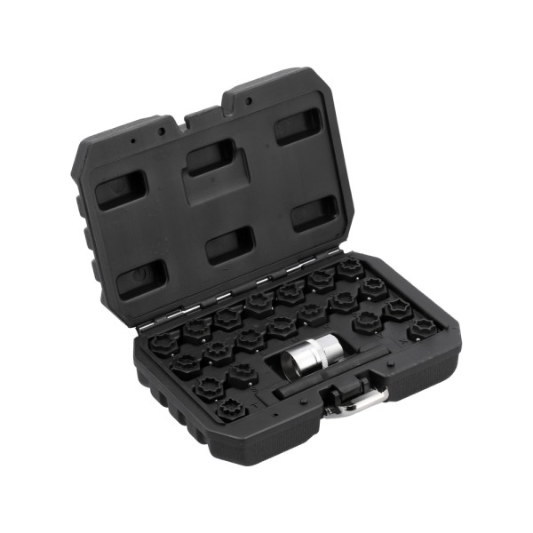 ZESTAW NASADEK DO ŚRUB ZABEZPIECZAJĄCYCH AUDI 22 ELEMENTY YT-060304