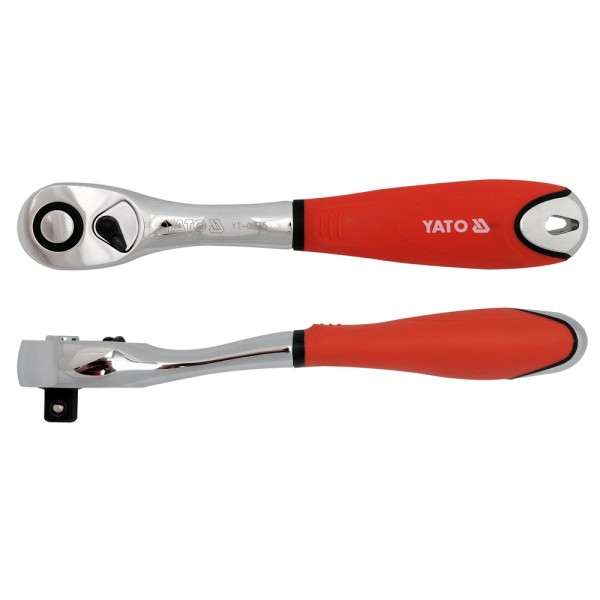 GRZECHOTKA WYGIĘTA, METALOWO-GUMOWA RĘKOJEŚĆ 1/2'' YT-0735