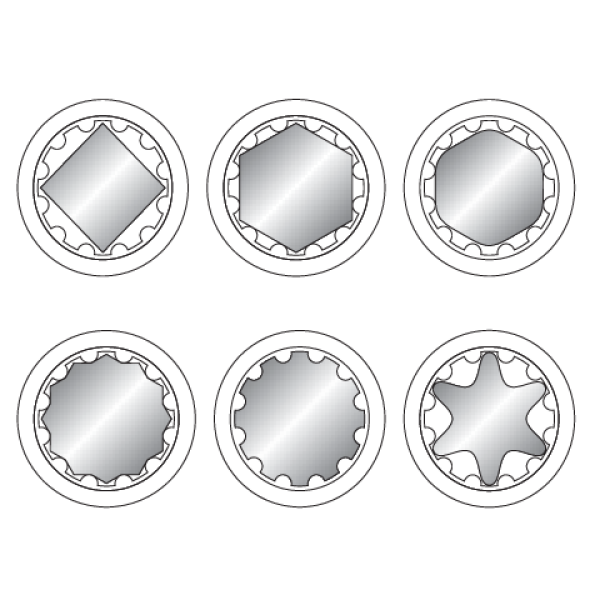 NASADKA SPLINE 1/2'', 21 MM YT-1473