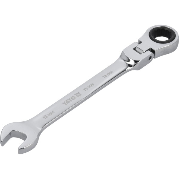 KLUCZ PŁASKO-OCZKOWY Z GRZECHOTKĄ I PRZEGUBEM 13 MM YT-1679