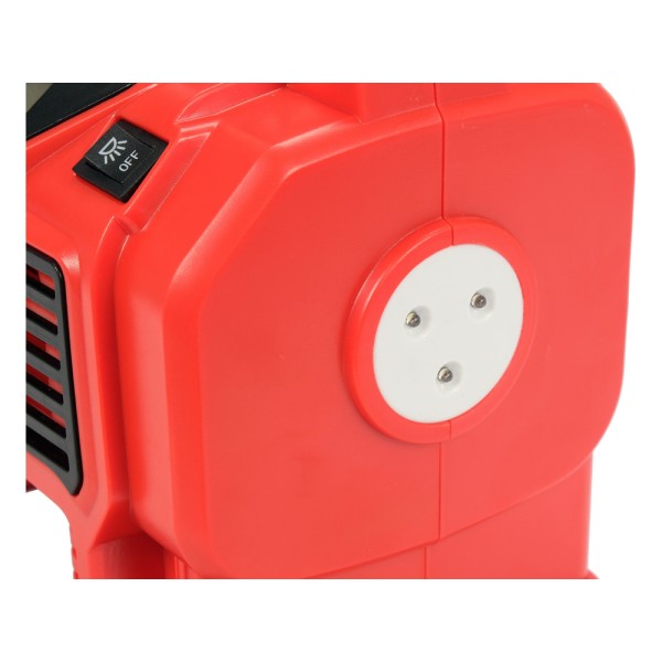 KOMPRESOR SAMOCHODOWY 18V, 11 BAR, 12 L/MIN - AKUMULATOR 3 AH YT-23247