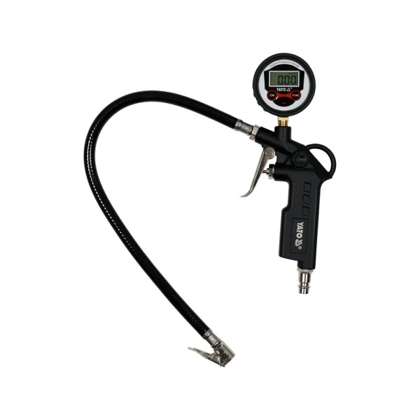 PISTOLET DO POMPOWANIA Z MANOMETREM LCD. YT-23702