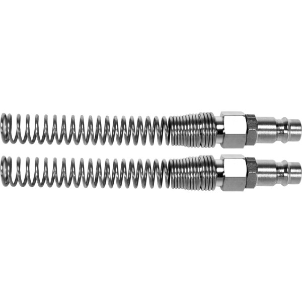 SZYBKOZŁĄCZE M ZE SPRĘZYNĄ  NA WĄŻ 6X10MM 2 SZTUKI YT-24103