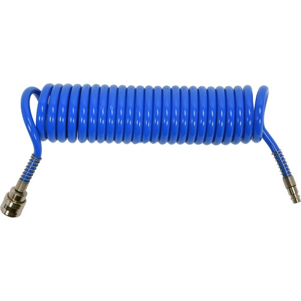 WĄŻ SPIRALNY 6,5MM X 10MM X 5M PU Z SZYBKOZŁĄCZAMI YT-24204