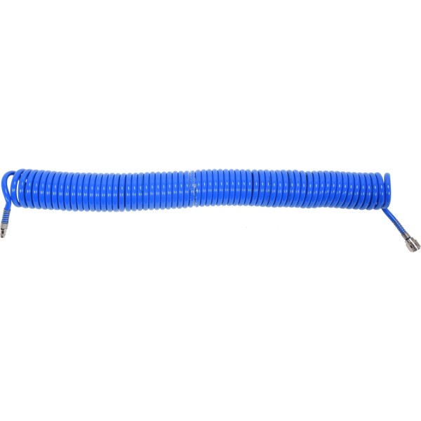 WĄŻ SPIRALNY 8MM X 12MM X 15M PU Z SZYBKOZŁĄCZAMI YT-24209