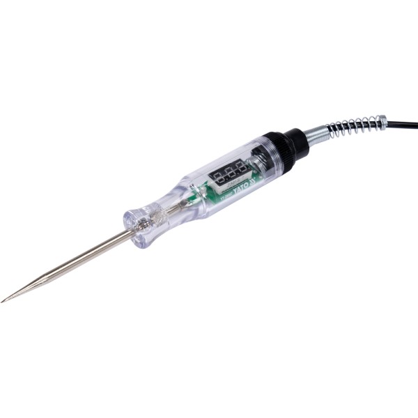SAMOCHODOWY PRÓBNIK NAPIĘCIA 3-48V Z WYŚWIETLACZEM LCD. YT-28667