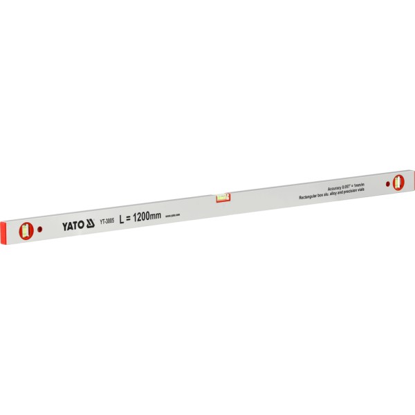 POZIOMNICA ALUMINIOWA, 3 LIBELKI 1200 MM YT-3005