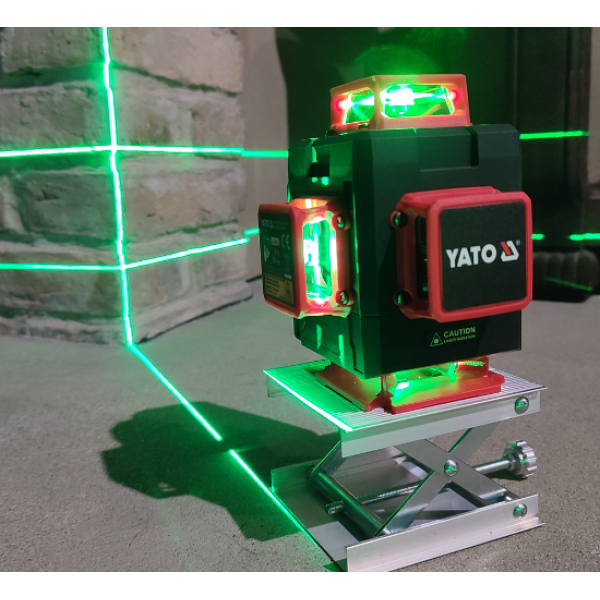 LASER ZIELONY A+ 16 LINIOWY 4D Z AKCESORIAMI YT-30417