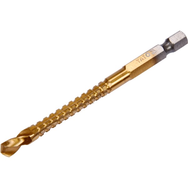 WIERTŁO FREZUJĄCE DO METALU 6,5MM HSS-TIN HEX YT-44824