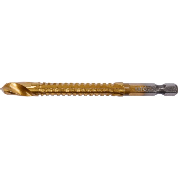WIERTŁO FREZUJĄCE DO METALU 8,0MM HSS-TIN HEX YT-44826