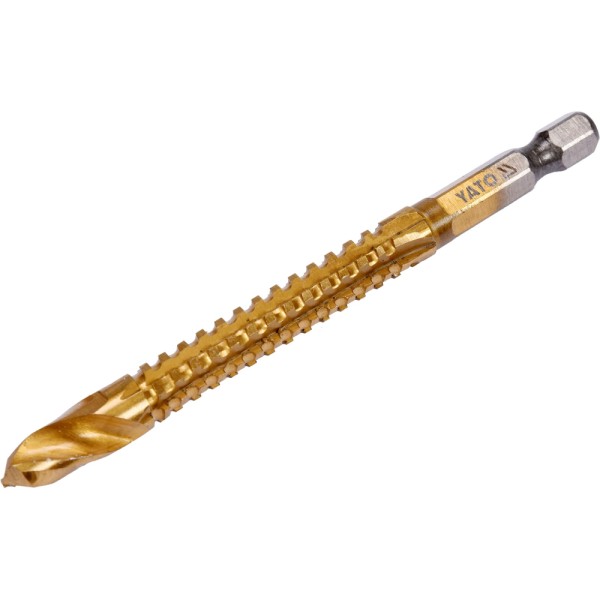 WIERTŁO FREZUJĄCE DO METALU 8,0MM HSS-TIN HEX YT-44826