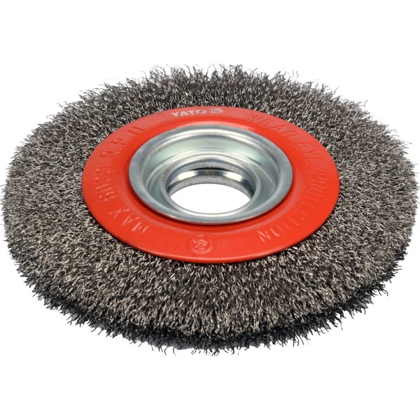 SZCZOTKA TARCZOWA 150MM ⌀32MM INOX DO SZLIFIERKI STOŁOWEJ YT-47554