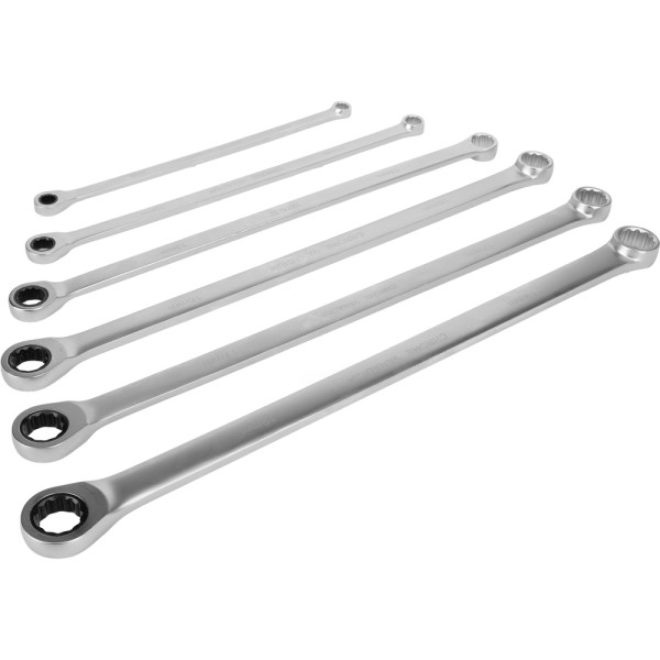 ZESTAW KLUCZY OCZKOWYCH, DŁUGICH Z GRZECHOTKĄ 8-19MM, 6 SZT. YT-50385