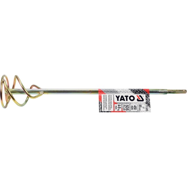 MIESZADŁO SPIRALNE PRĘTOWE 85 X 450 MM SDS PLUS YT-5492