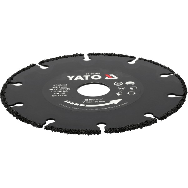 TARCZA DO CIĘCIA DREWNA 125MM YT-59760