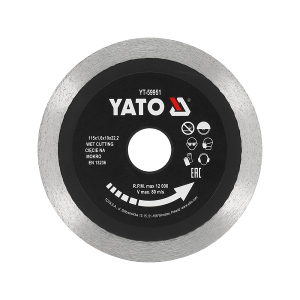 TARCZA DIAMENTOWA 115MM DO CERAMIKI YT-59951