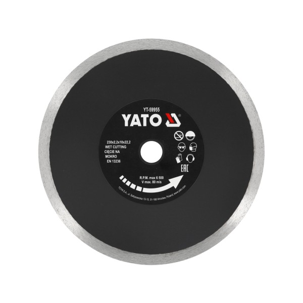 TARCZA DIAMENTOWA 230MM DO CERAMIKI YT-59955