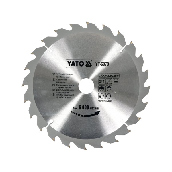 TARCZA WIDIOWA 250X24TX30 MM YT-6070