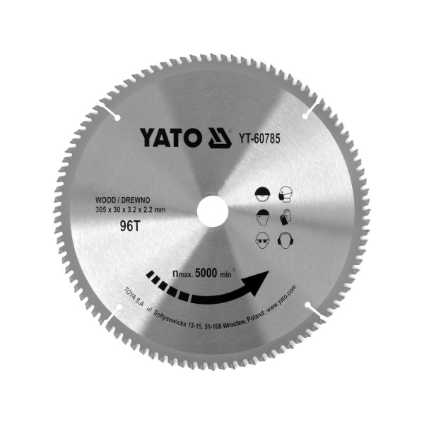 TARCZA WIDIOWA DO DREWNA 305X96TX30MM
 YT-82175 YT-60785