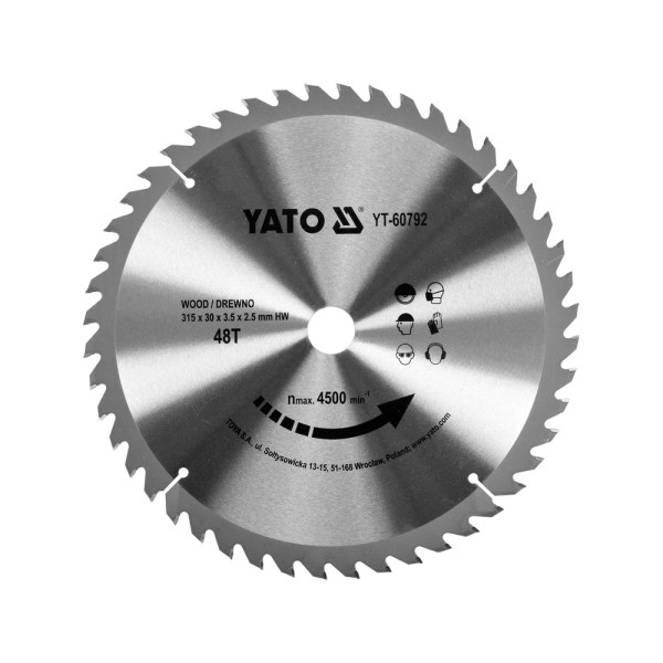 TARCZA WIDIOWA DO DREWNA 315X48TX30 YT-60792