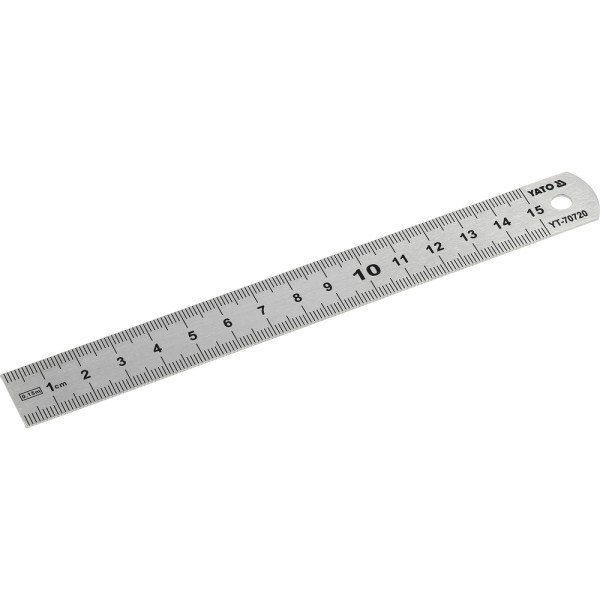 LINIAŁ MIERNICZY STAINLESS STEEL 150MM YT-70720