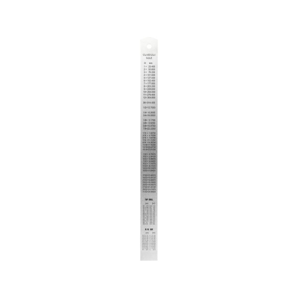 LINIAŁ MIERNICZY STAINLESS STEEL 300MM YT-70721