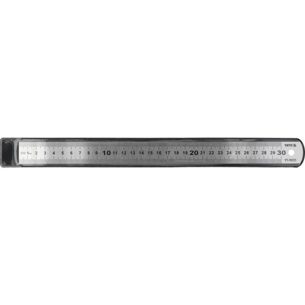 LINIAŁ MIERNICZY STAINLESS STEEL 300MM YT-70721