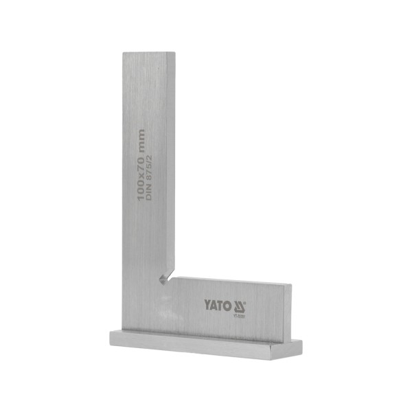 KĄTOWNIK ŚLUSARSKI ZE STOPKĄ 100X70 MM KL II YT-70761