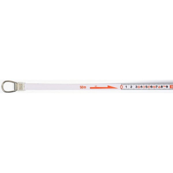 TAŚMA MIERNICZA STALOWA 50 M X 13 MM ZABEZPIECZONA NYLONEM, II KLASA DOKŁADNOŚCI YT-71582