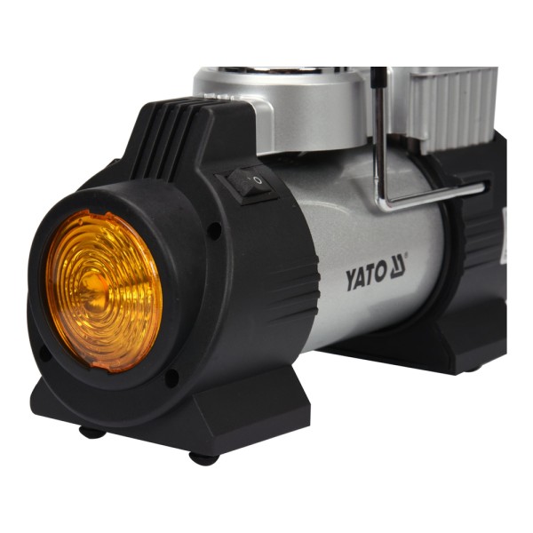 KOMPRESOR SAMOCHODOWY Z LAMPĄ LED, 12V 180W YT-73460