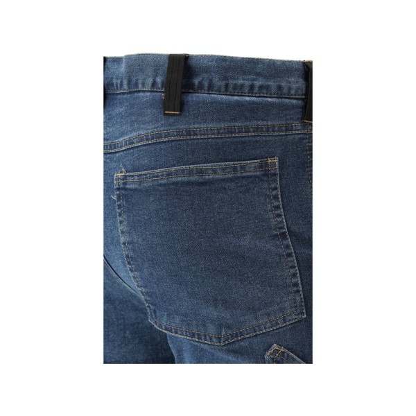 SPODNIE ROBOCZE MONTERSKIE STRETCH JEANS DARK BLUE ROZM. L/XL YT-79053