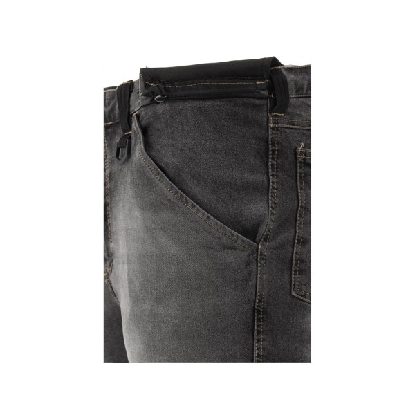 SPODNIE ROBOCZE MONTERSKIE STRETCH JEANS STEEL GREY ROZM. XL YT-79064
