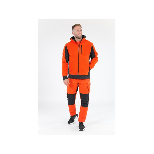 SPODNIE ROBOCZE 4-WAY STRETCH SERWAL ORANGE ROZM. S YT-79110