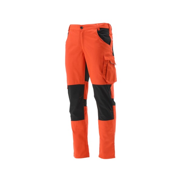 SPODNIE ROBOCZE 4-WAY STRETCH SERWAL ORANGE ROZM. M YT-79111