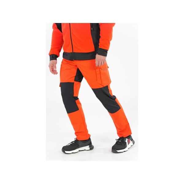 SPODNIE ROBOCZE 4-WAY STRETCH SERWAL ORANGE ROZM. M YT-79111