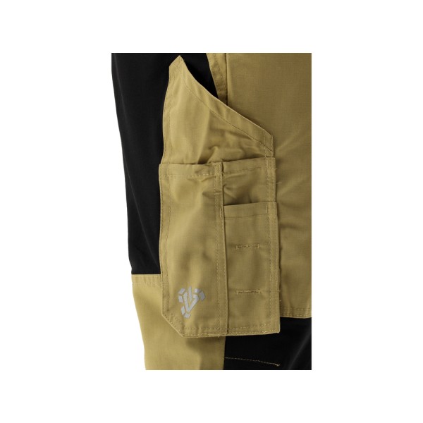 SPODNIE ROBOCZE 4-WAY STRETCH SERWAL KHAKI ROZM. S YT-79130