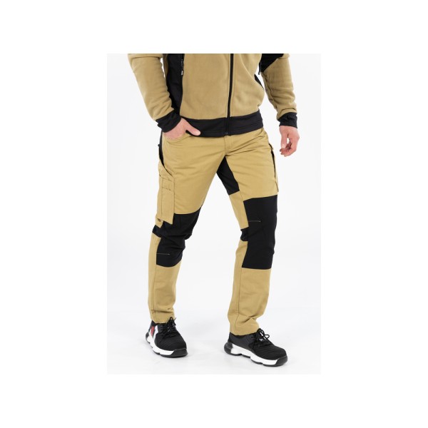 SPODNIE ROBOCZE 4-WAY STRETCH SERWAL KHAKI ROZM. S YT-79130