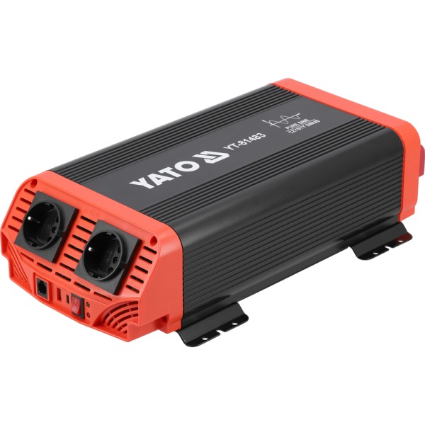 PRZETWORNICA NAPIĘCIA 12/230V 1000W CZYSTY SINUS YT-81483
