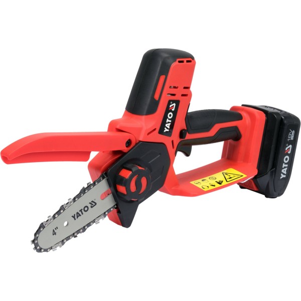 MINIPILARKA ŁAŃCUCHOWA 18V, PROWADNICA 4'' - AKUMULATOR 2 AH YT-828135