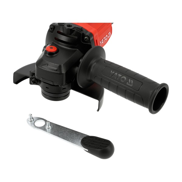 SZLIFIERKA KĄTOWA AKU BEZSZCZOTKOWA 18V 125MM Z 2 BATERIAMI 4AH I ŁADOWARKĄ YT-828252