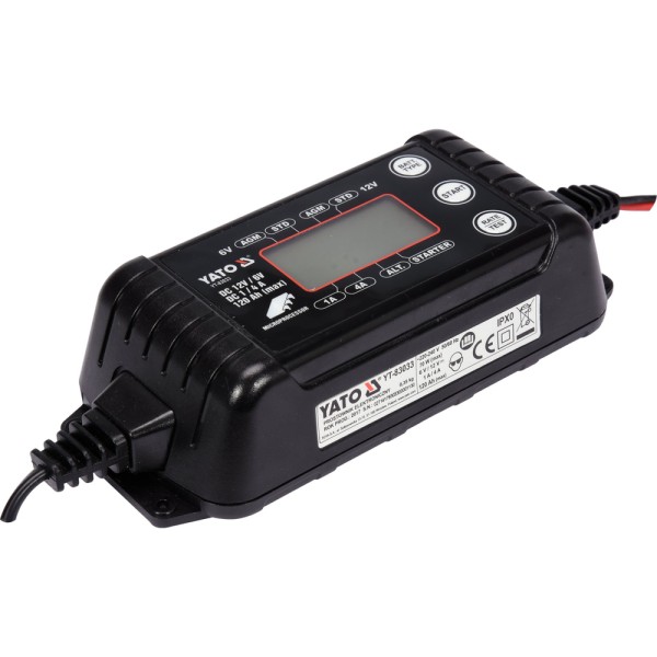 PROSTOWNIK ELEKTRONICZNY Z WYŚWIETLACZEM 6-12V 1/4A YT-83033