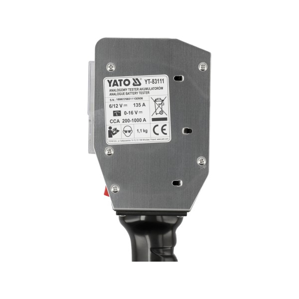 TESTER AKUMULATORÓW 6/12V YT-83111