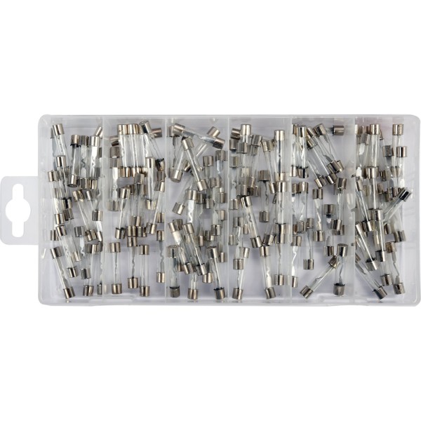 ZESTAW BEZPIECZNIKÓW SZKLANYCH 6X30MM 120 SZTUK MIX YT-83130