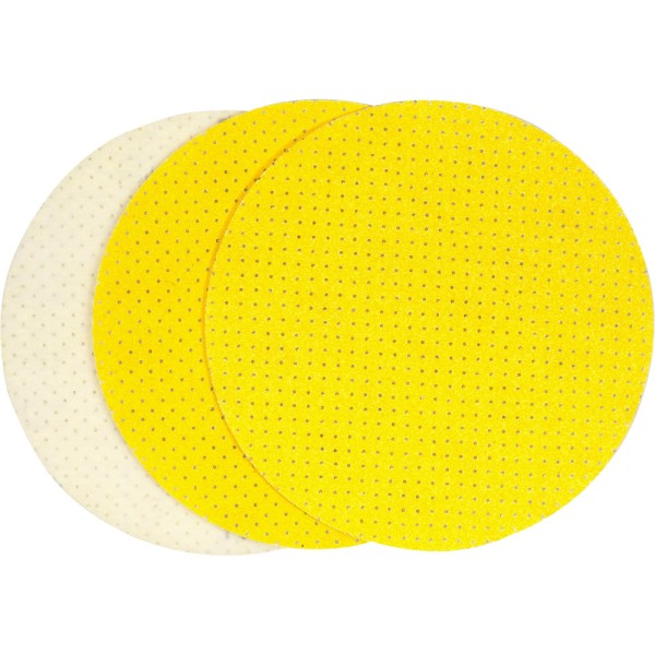 KRĄŻEK ŚCIERNY PERFOROWANY Z RZEPEM 225 MM P120 DO SZLIFIERKI / 3 SZT. YT-846033